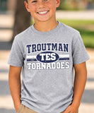 Troutman Elementary School - You Choose The Shirt Style - Shirt Color Is Gray