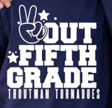 Troutman Elementary School - You Choose The Shirt Style - Shirt Color Is Navy