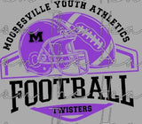 Mooresville Youth Athletics - Twisters - You Choose The Shirt Style - Shirt Color Is Gray