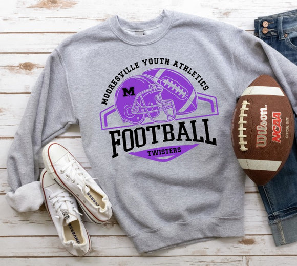 Mooresville Youth Athletics - Twisters - You Choose The Shirt Style - Shirt Color Is Gray