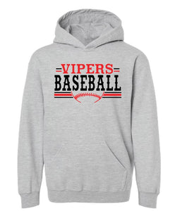 Vipers Baseball Graphic - Shirt Color Is Heather Gray