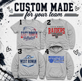 Custom Volleyball Design - You Choose the Shirt Style, Design Text & Colors - Shirt Color is Gray