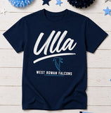 West Rowan Falcons - You Choose The Shirt Style - Shirt Color is Navy