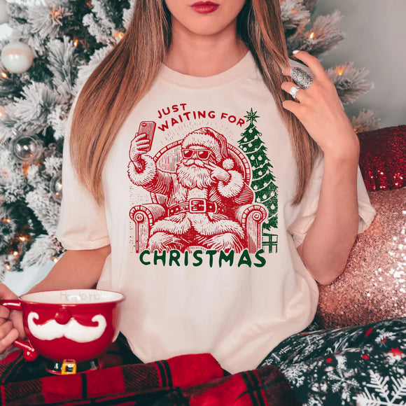 Christmas 2024 - Just Waiting For Christmas - Shirt Color Is Cream