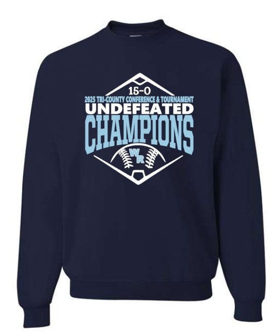 West Rowan Middle School Baseball Championship Shirt - Sweatshirt / Hoodie