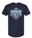 West Rowan Middle School Baseball Championship Shirt - Tultex Short Sleeve