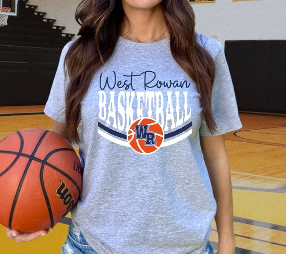 West Rowan Basketball - Choose From Short Sleeve, Crew Or Hooded Sweatshirt