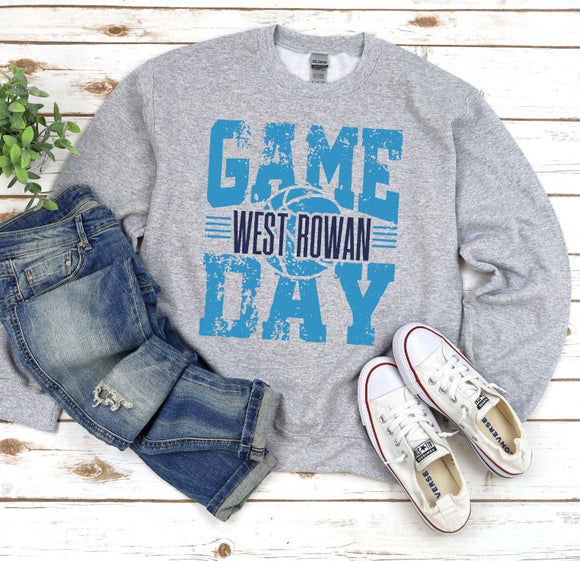 West Rowan Basketball - Choose From Short Sleeve, Crew Or Hooded Sweatshirt