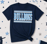 West Rowan Bulldogs - You Choose The Shirt Style - Shirt Color is Navy