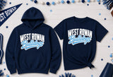 West Rowan Bulldogs - You Choose The Shirt Style - Shirt Color is Navy