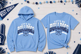 West Rowan Bulldogs - You Choose The Shirt Style - Shirt Color is Light Blue