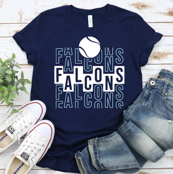 West Rowan Tennis - You Choose The Shirt Style - Navy Shirt