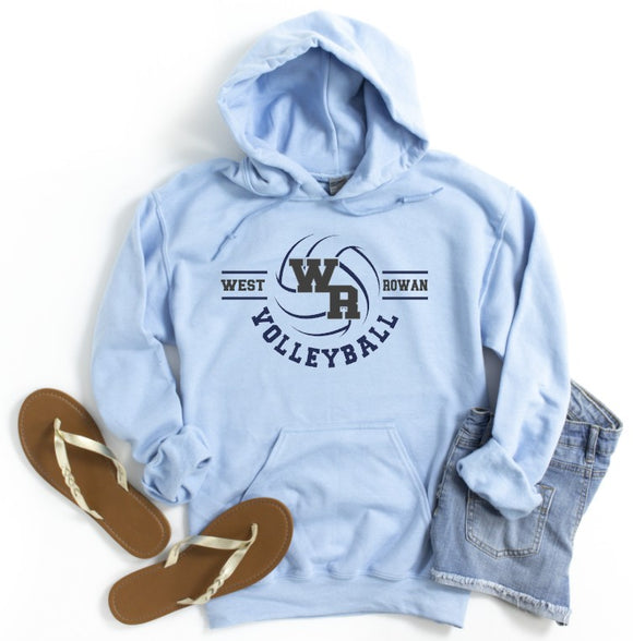 West Rowan Volleyball - You Choose The Shirt Style - Shirt Color Is Light Blue