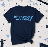 West Rowan Volleyball - You Choose The Shirt Style - Shirt Color is Navy