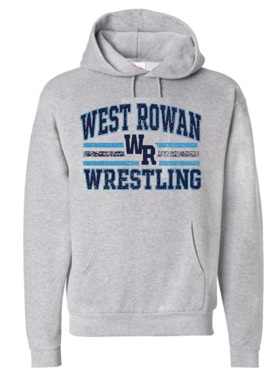 West Rowan Wrestling - Team Approved - Choose From Short Sleeve, Crew Or Hooded Sweatshirt