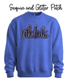 Wildcats Glitter & Sequin Patch - You Choose The Shirt Style & Color