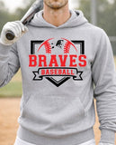 Woodland Heights Baseball - You Choose The Shirt Style - Shirt Color Is Gray