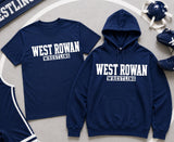 West Rowan Wrestling - You Choose The Shirt Style - Shirt Color is Navy