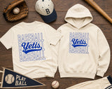 Cleveland Yeti Baseball - You Choose The Shirt Style - Shirt Color is Cream