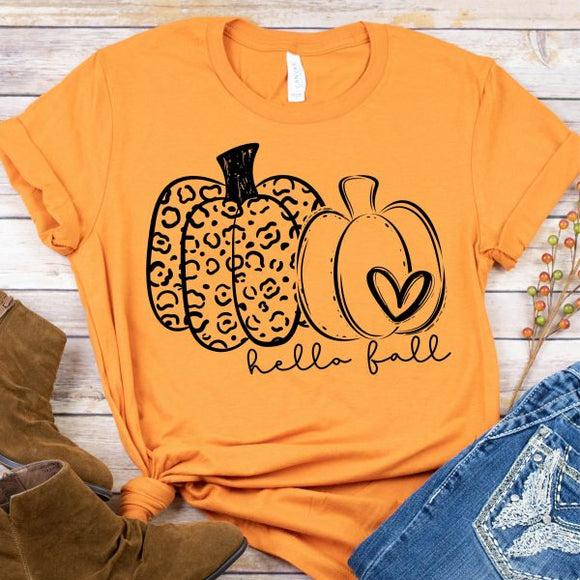 Hello Fall Graphic ~ Available In Short Sleeve, Long Sleeve or Sweatshirt