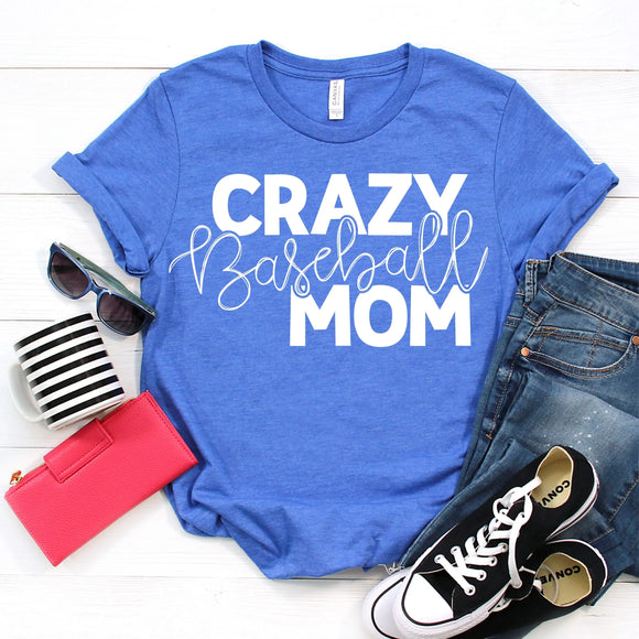 T-shirt Tuesday 5-17 - Crazy Baseball Mom - Royal