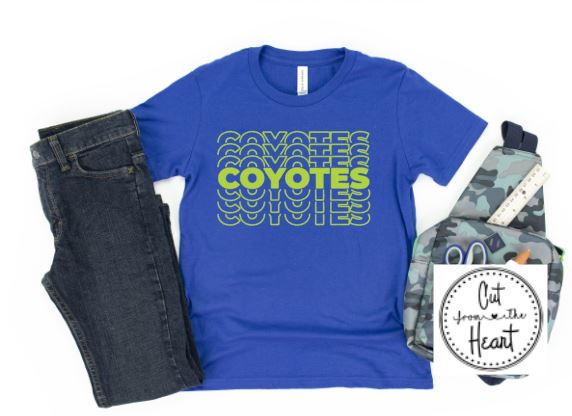 Coddle Creek Coyotes Retro Logo Graphic Tee