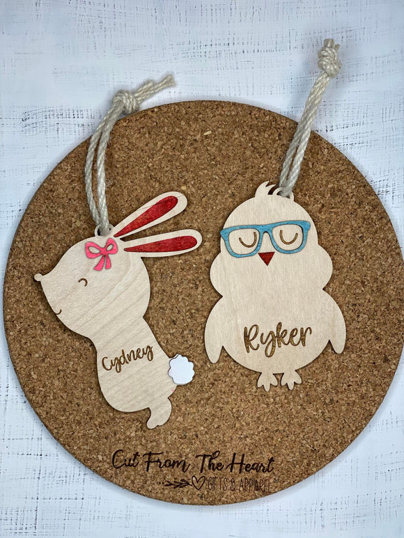 Personalized Easter Bunny Tag - Includes Personalization Into Order Notes