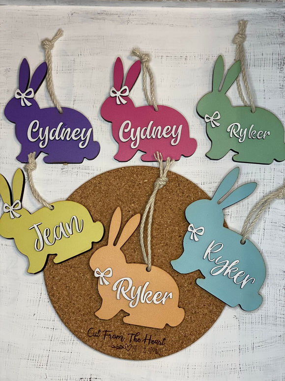 Personalized Easter Bunny Tag