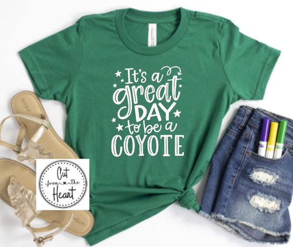 Coddle Creek Its A Great Day To Be A Coyote Short Sleeve Tee