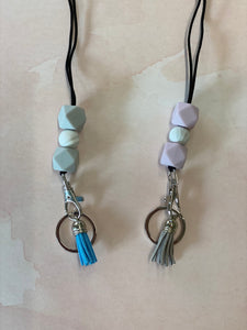 Silicone Beaded Lanyards ~ Two Colors To Choose From