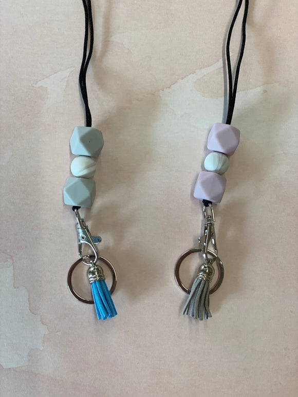 Silicone Beaded Lanyards ~ Two Colors To Choose From