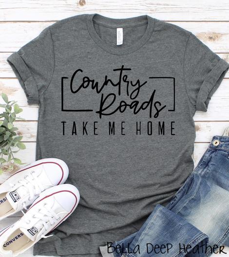 Country Roads Take Me Home Graphic Tee