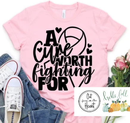 A Cure Worth Fighting For Pink Graphic