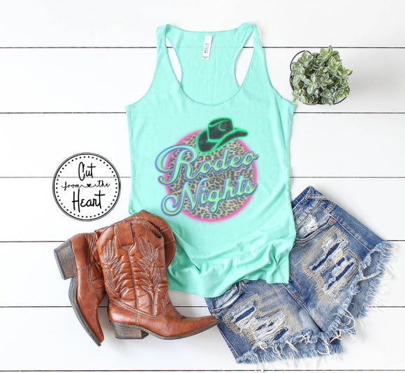 Rodeo Nights Graphic Tee or Tank Top