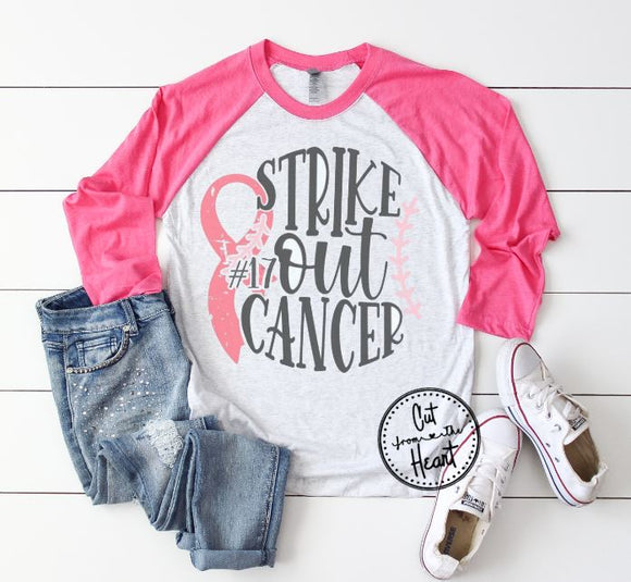 Strike Out Cancer Shirt ~ Pink Out Night