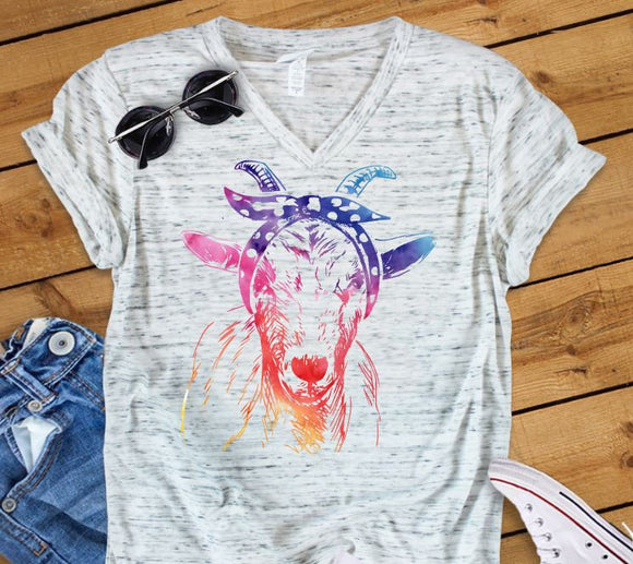 Watercolor Goat T-Shirt