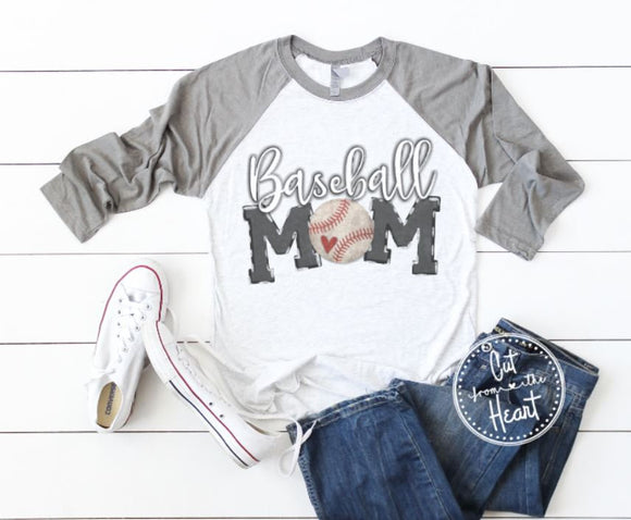 Baseball Mom Shirt, Gift For Baseball Mom, Baseball T-shirt, Baseball – Cut  From the Heart