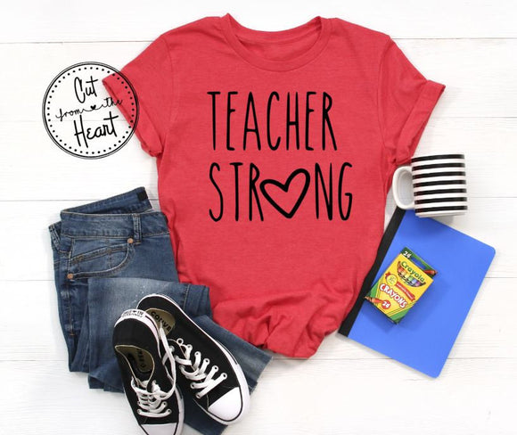 Teacher Strong Shirt Or Baseball Tee, Matching Teacher Shirts, Teacher Tribe Shirts, I Miss My Students, Teacher 2020 Shirts, Back To School
