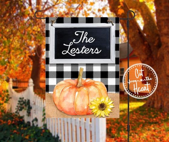 Happy Fall Garden Flag - Personalized